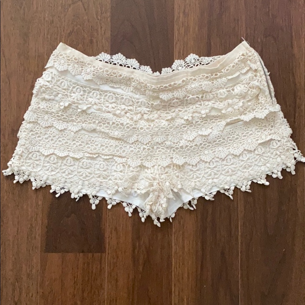 Tiered Lace Shorts